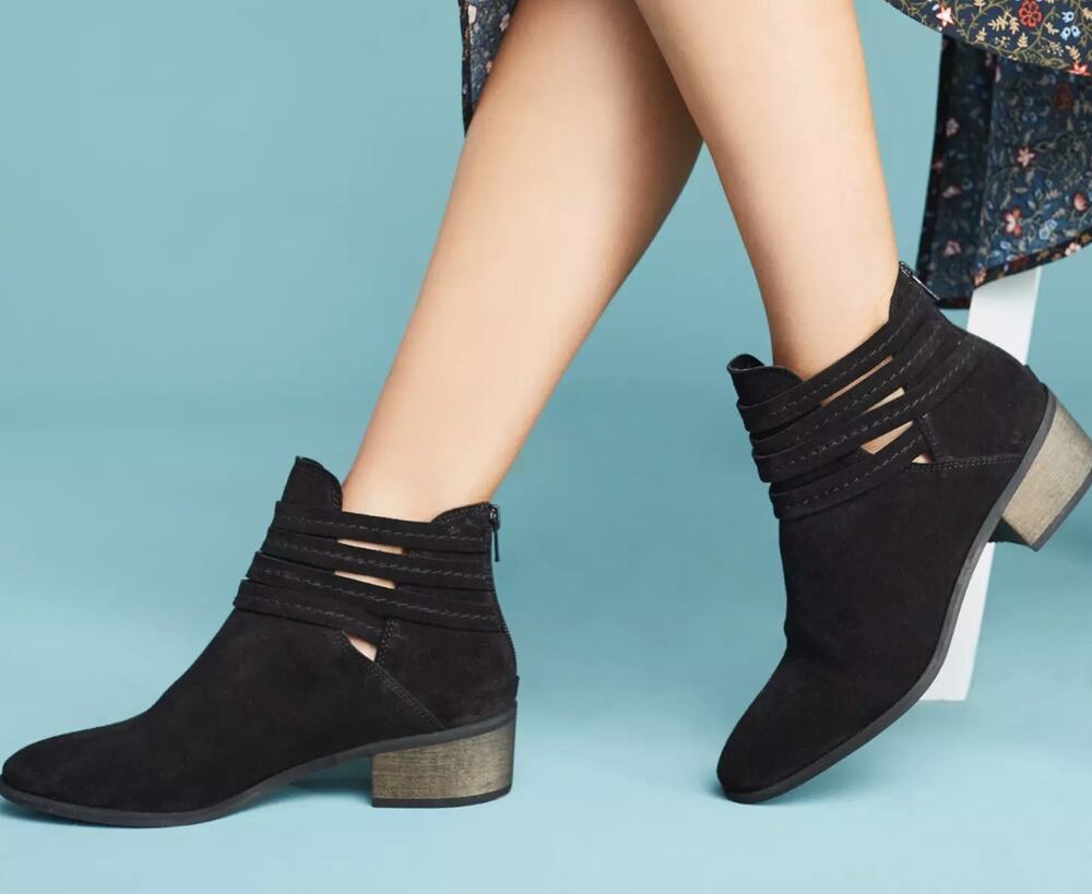 Matisse Coconuts Casablanca Boots 10 Black NWT Suede Ankle Booties Boho Western
